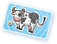 La carte 'vache'